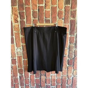 Lane Bryant Womens Black Skort A-line Plus Size 28